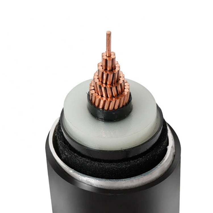 Cu / XLPE / CAS / PVC 132kv Stromkabel 110kv 220kv 230kv China Hochspannungsisoliertes unterirdisches Stromkabel