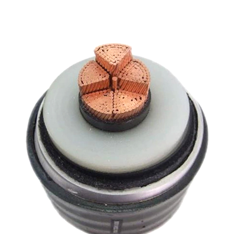 Cu / XLPE / CAS / PVC 132kv Stromkabel 110kv 220kv 230kv China Hochspannungsisoliertes unterirdisches Stromkabel